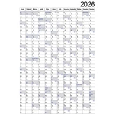 Plakátnaptár 2 oldalas éves tervezővel 980x680mm, Realsystem 2026.