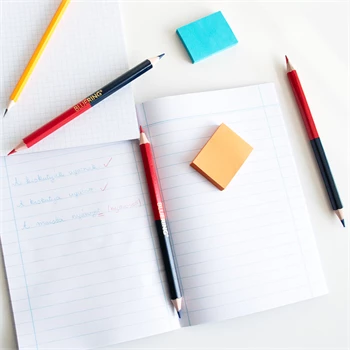 Postairón vastag 5 db/blisz piros-kék