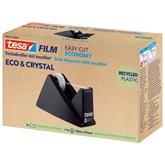 Ragasztószalag adagoló 19mmx10m, asztali + irodai átlátszó újrahasznosított ragasztószalag Tesa Eco & Crystal