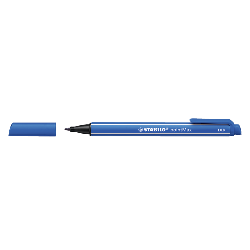 Rostirón 0,8mm, STABILO Point Max kék