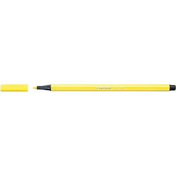Rostirón, filctoll 1mm, M STABILO Pen 68 citromsárga