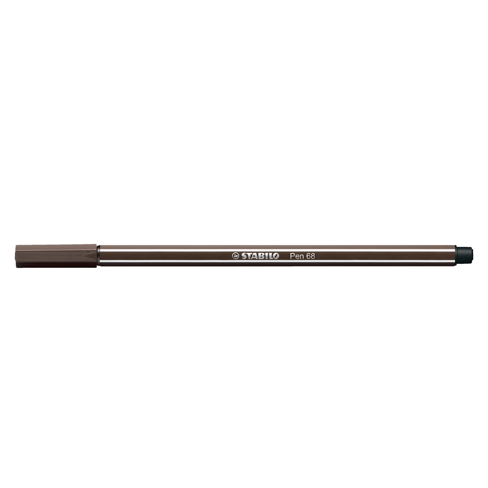 Rostirón, filctoll 1mm, M STABILO Pen 68 kávébarna