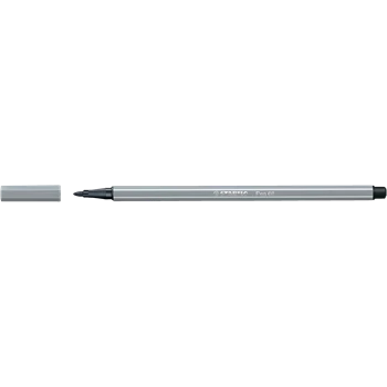 Rostirón, filctoll 1mm, M STABILO Pen 68 középszürke