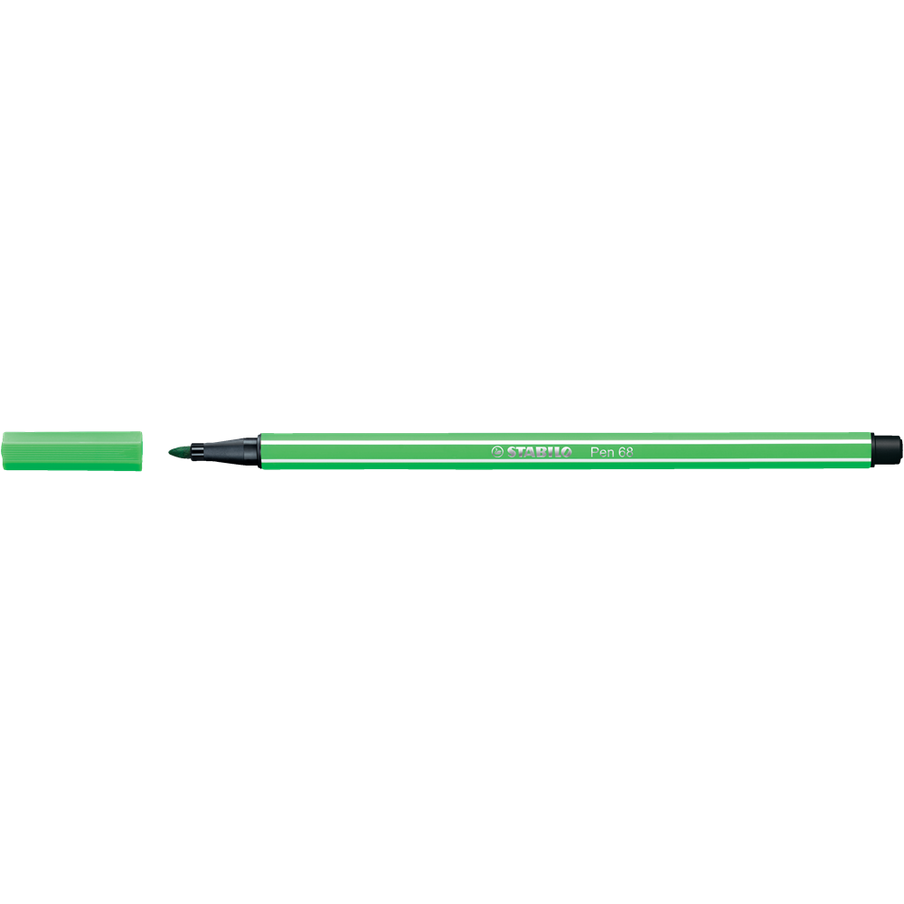 Rostirón, filctoll 1mm, M STABILO Pen 68 levél zöld