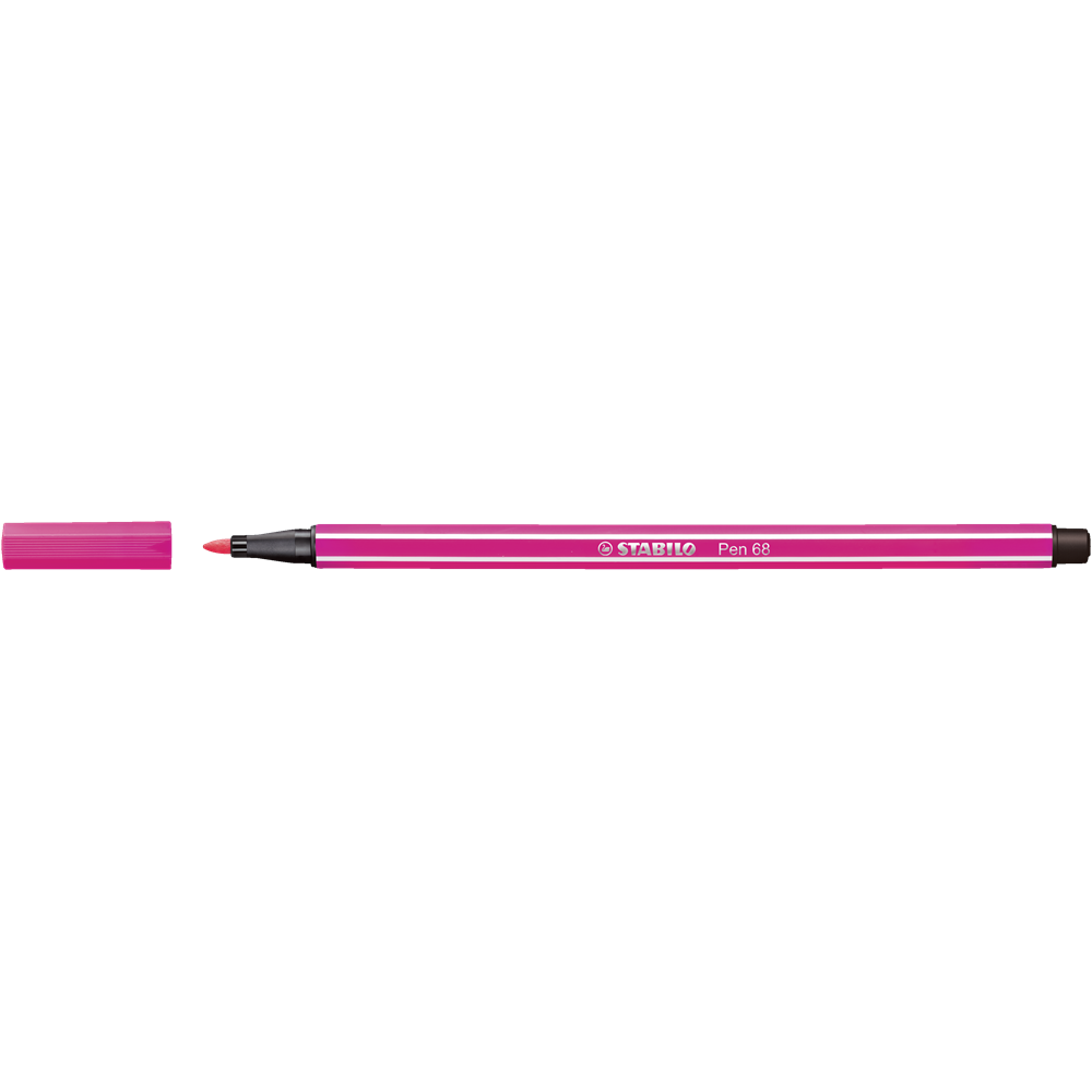 Rostirón, filctoll 1mm, M STABILO Pen 68 rózsaszín
