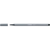 Rostirón, filctoll 1mm, M STABILO Pen 68 sötétszürke