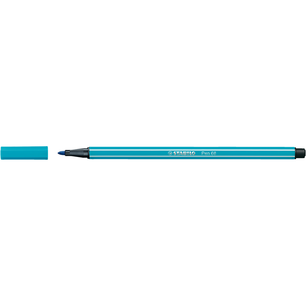 Rostirón, filctoll 1mm, M STABILO Pen 68 világoskék