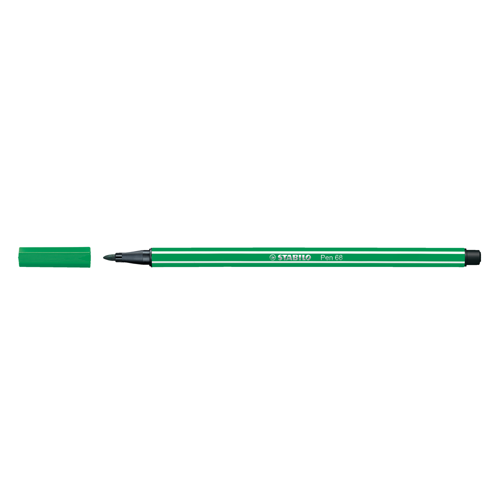 Rostirón, filctoll 1mm, M STABILO Pen 68 zöld