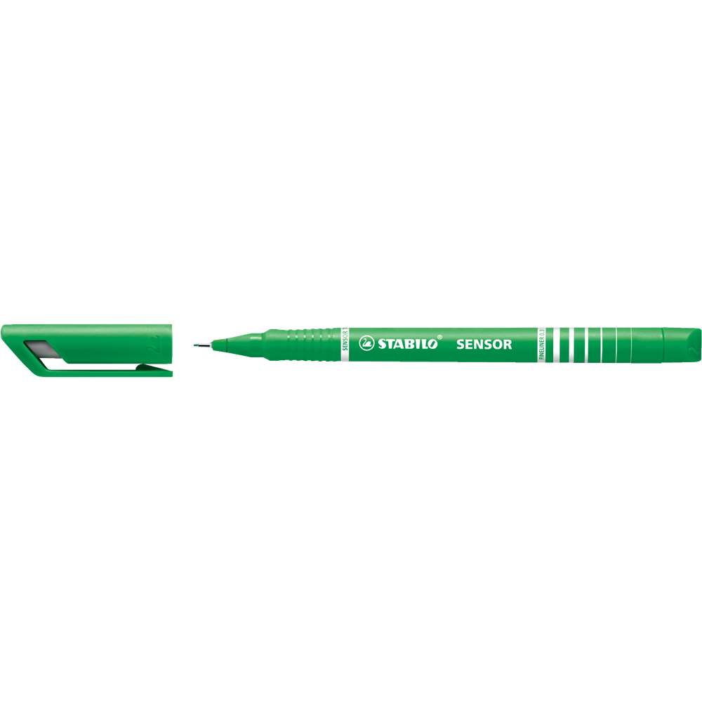 Rostirón, tűfilc 0,3mm, STABILO Sensor zöld