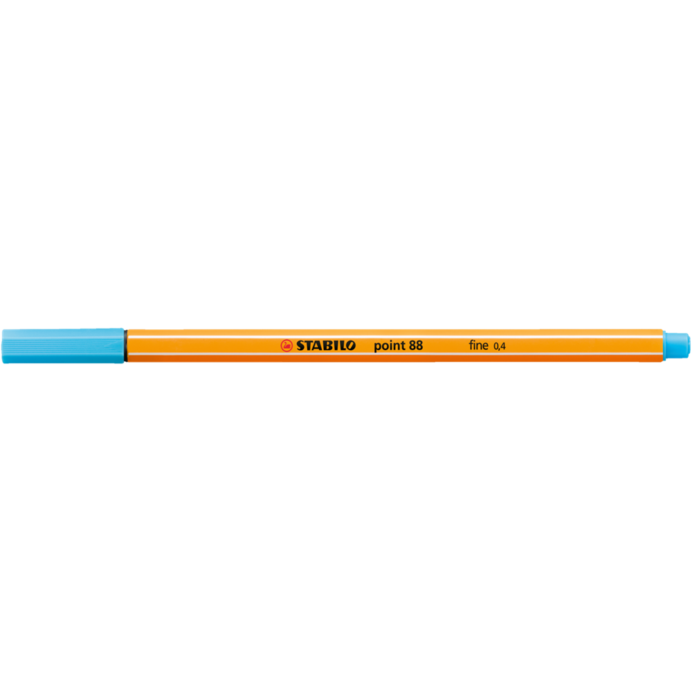 Rostirón, tűfilc 0,4mm, STABILO Point 88 azúrkék