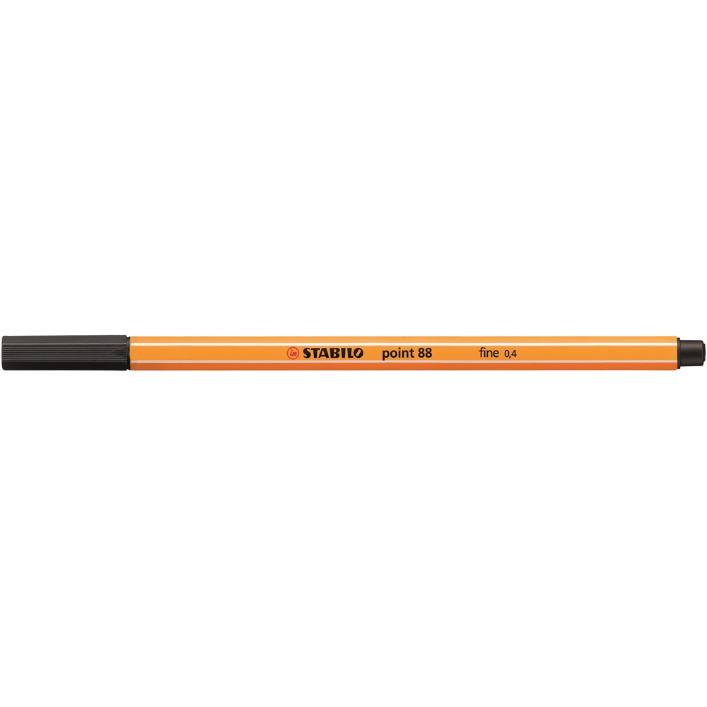 Rostirón, tűfilc 0,4mm, STABILO Point 88 fekete
