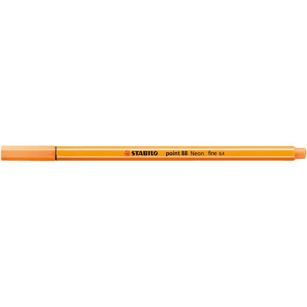 Rostirón, tűfilc 0,4mm, STABILO Point 88 neon narancs