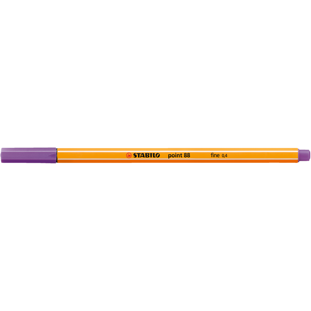 Rostirón, tűfilc 0,4mm, STABILO Point 88 sötétlila