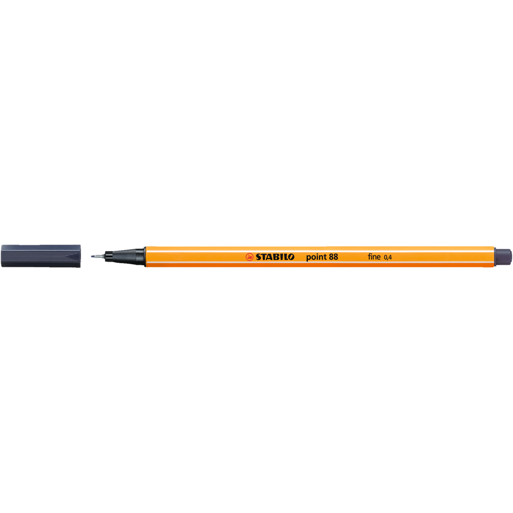 Rostirón, tűfilc 0,4mm, STABILO Point 88 szürke
