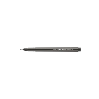 Rostirón, tűfilc vízbázisú, 0,5mm, kerek test, Tinten Pen Ico fekete 