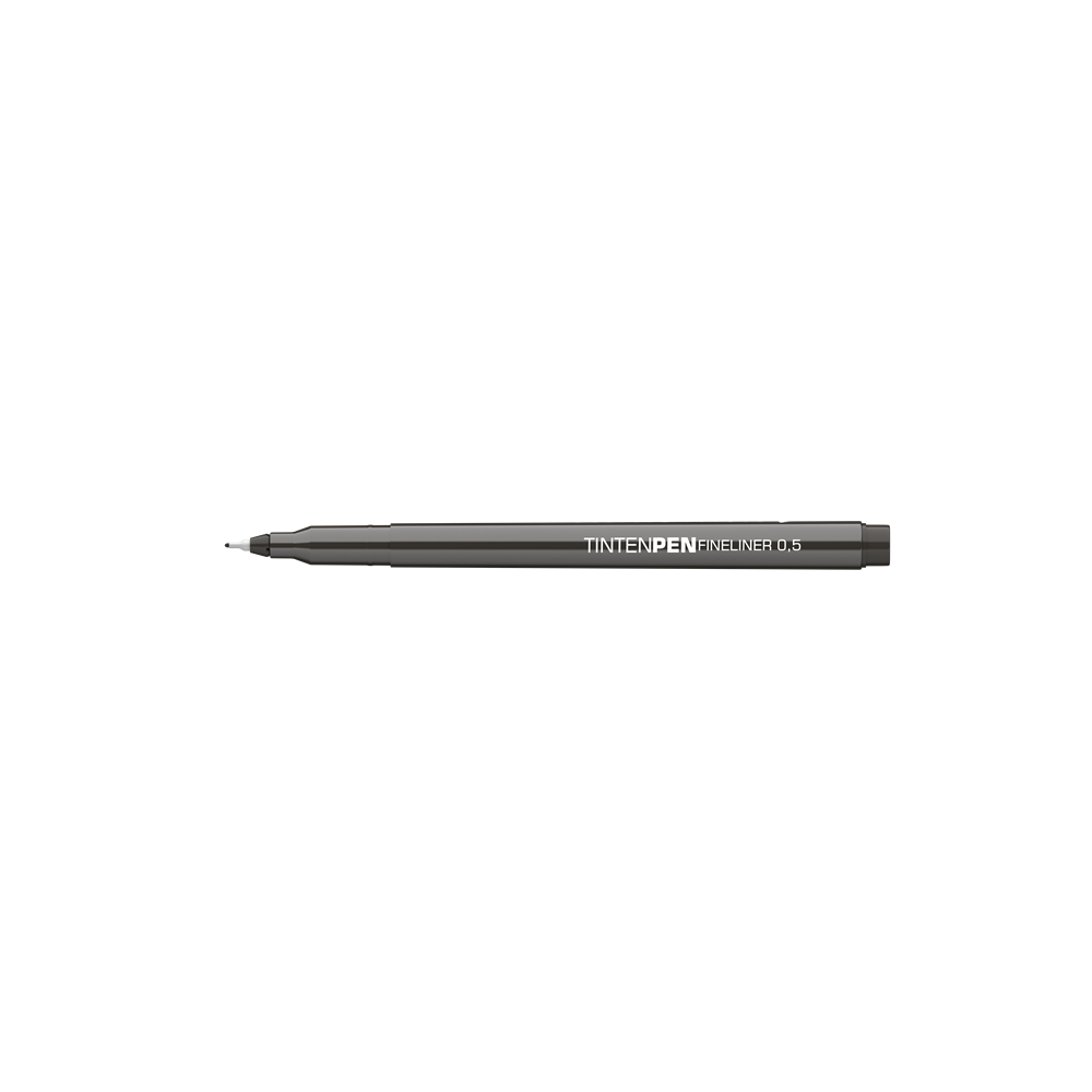Rostirón, tűfilc vízbázisú, 0,5mm, kerek test, Tinten Pen Ico fekete