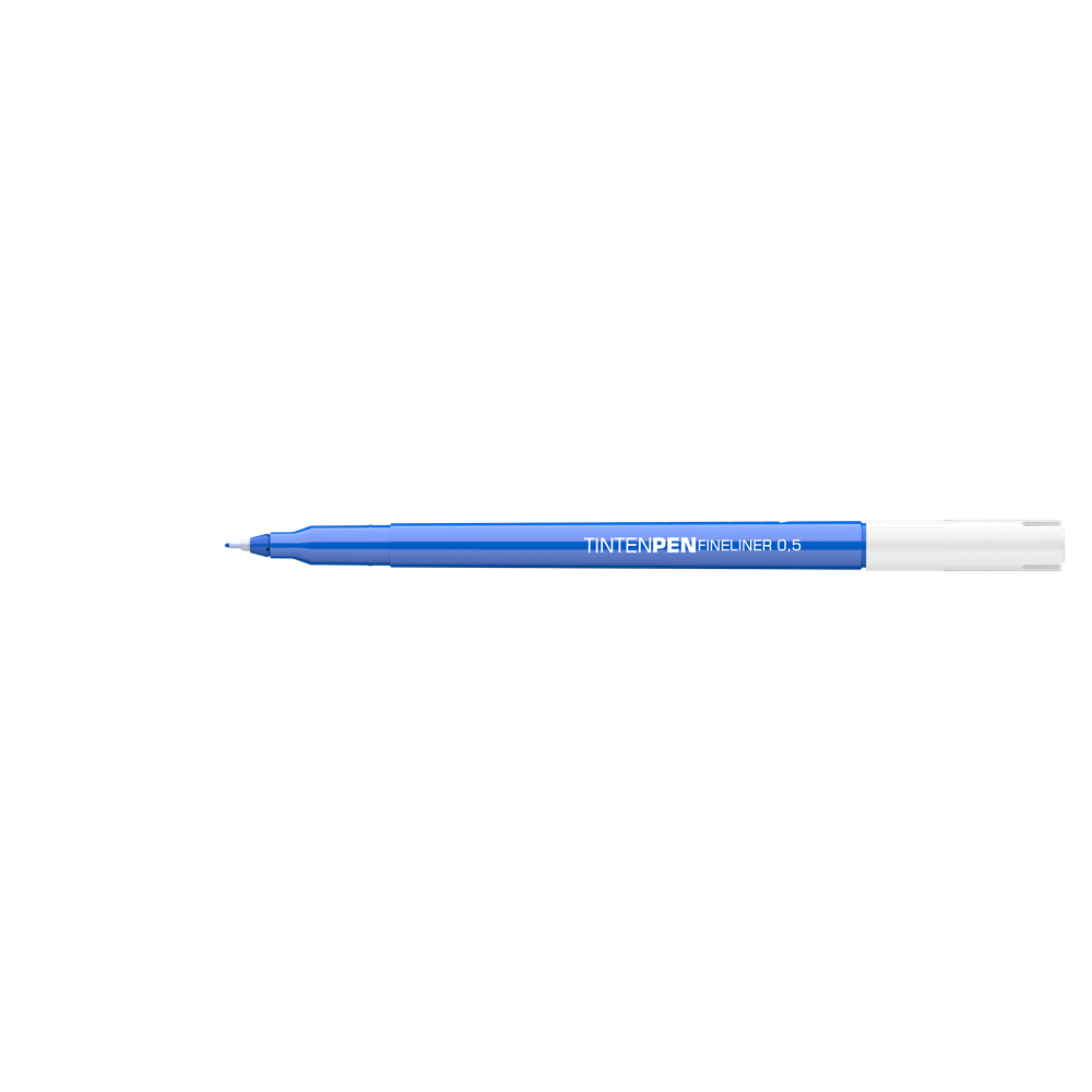 Rostirón, tűfilc vízbázisú, 0,5mm, kerek test, Tinten Pen Ico kék