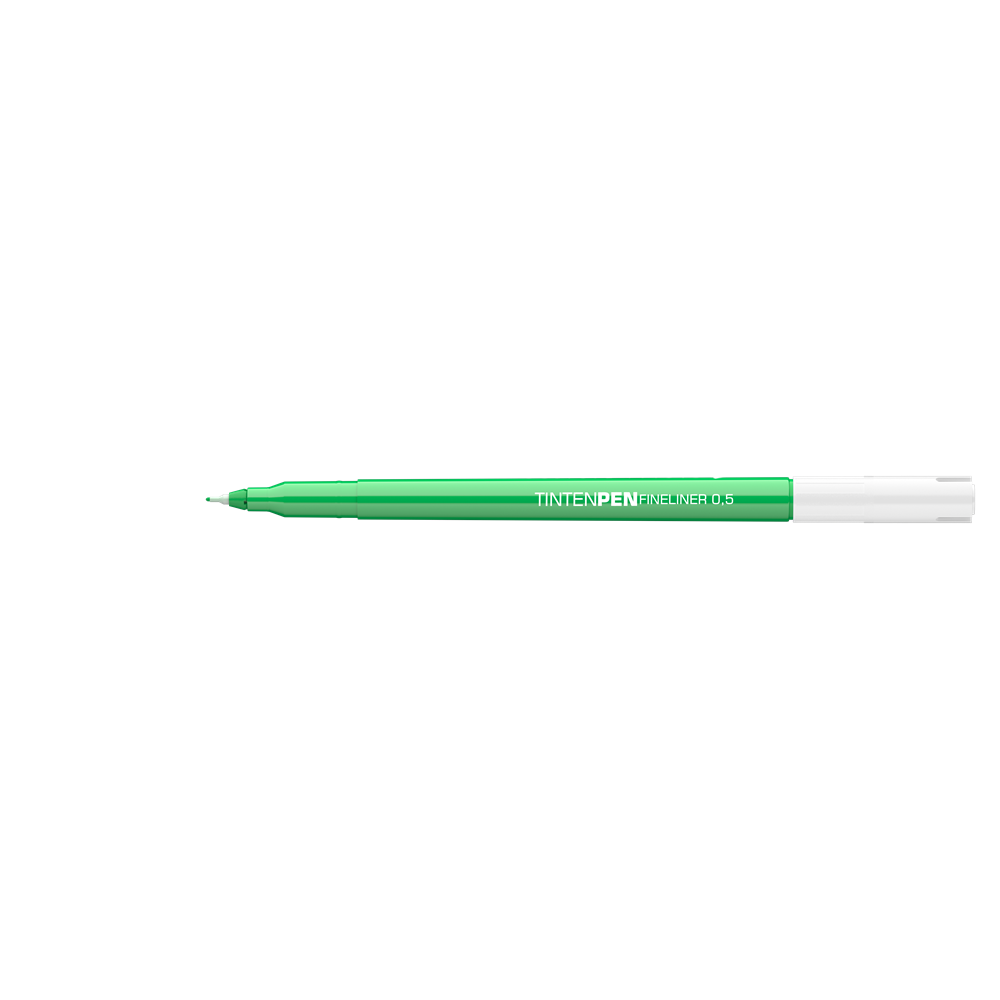 Rostirón, tűfilc vízbázisú, 0,5mm, kerek test, Tinten Pen Ico zöld