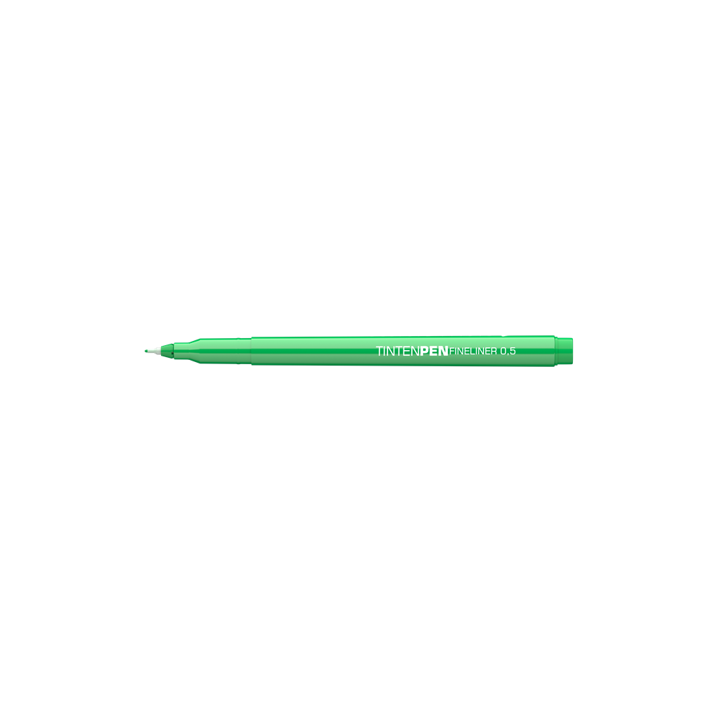 Rostirón, tűfilc vízbázisú, 0,5mm, kerek test, Tinten Pen Ico zöld