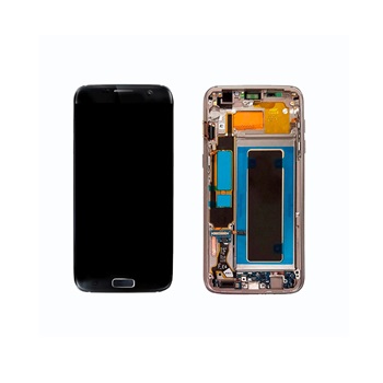 Samsung SM-G935F Galaxy S7 Edge LCD kijelző/képernyő + érintőképernyő - fekete