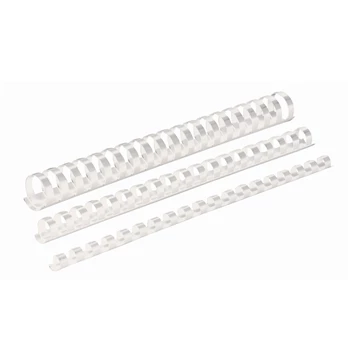 Spirál műanyag, 8mm, 21-40lap, 100 db/doboz, Fellowes® fehér