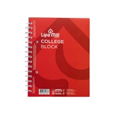 Spirálfüzet A5, 70lap vonalas perforált lyukasztott Lipa Mill vegyes színekben