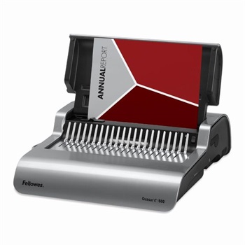 Spirálozógép, műanyag spirálkötéshez, elektromos, 500lap, Fellowes® Quasar-E 