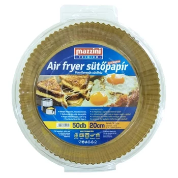 Sütőpapír Air Fryer forrólevegős sütőbe kerek átmérő: 20 cm 50 db/csomag Premium Mazzini