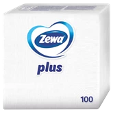 Szalvéta 1 rétegű fehér 100 lap/csomag Plus Zewa