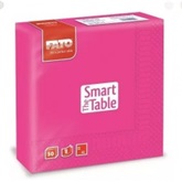 Szalvéta 2 rétegű 33x33 cm 50 lap/cs Fato Smart Table fukszia
