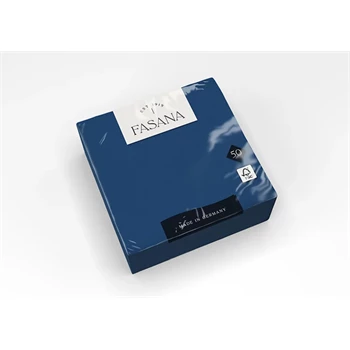 Szalvéta 3 rétegű 1/4 hajtás lapméret: 33 x 33 cm 50 db/csomag Fasana Lunch kék