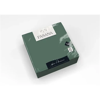 Szalvéta 3 rétegű 1/4 hajtás lapméret: 33 x 33 cm 50 db/csomag Fasana Lunch zöld