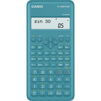 Számológép tudományos 181 funkcióss, kétsoros kijelző Casio FX 220 PLUS 2E kék