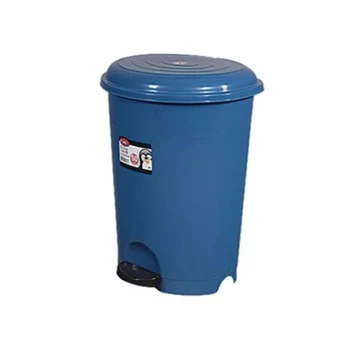 Szemetes kuka pedálos műanyag 22 literes kék UP128K