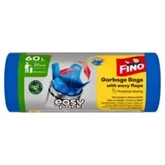 Szemeteszsák köthető füles 60 literes 20 db/tekercs Easy Pack Fino kék