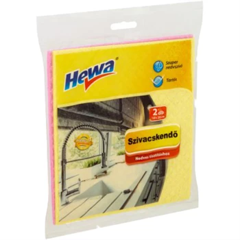 Szivacskendő antibakteriális 2 db/csomag Hewa