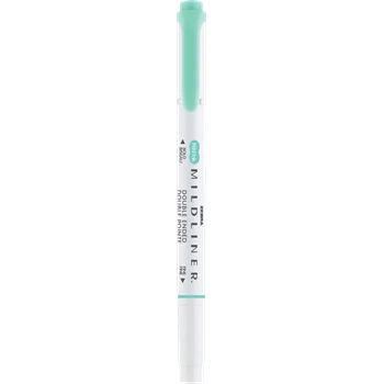 Szövegkiemelő 1,0/3,5 mm, kétvégű, Zebra Mildliner Fluorescent, türkiz