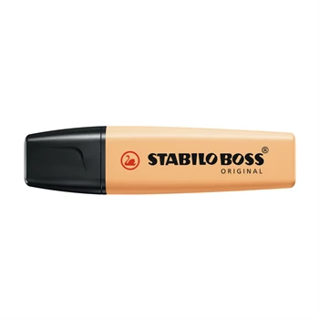 Szövegkiemelő 2-5mm, vágott hegyű, STABILO Boss original Pastel fakó narancs