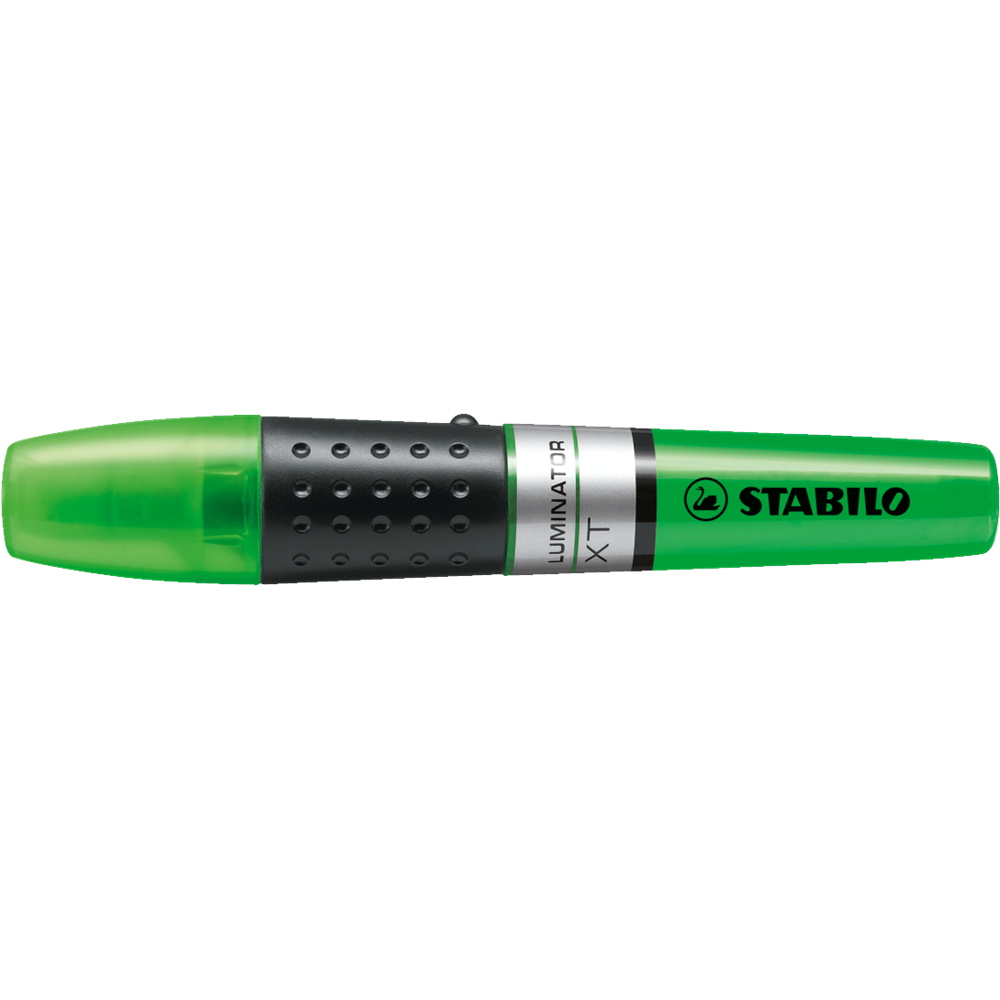 Szövegkiemelő 2-5mm, hengeres test Stabilo Luminator zöld
