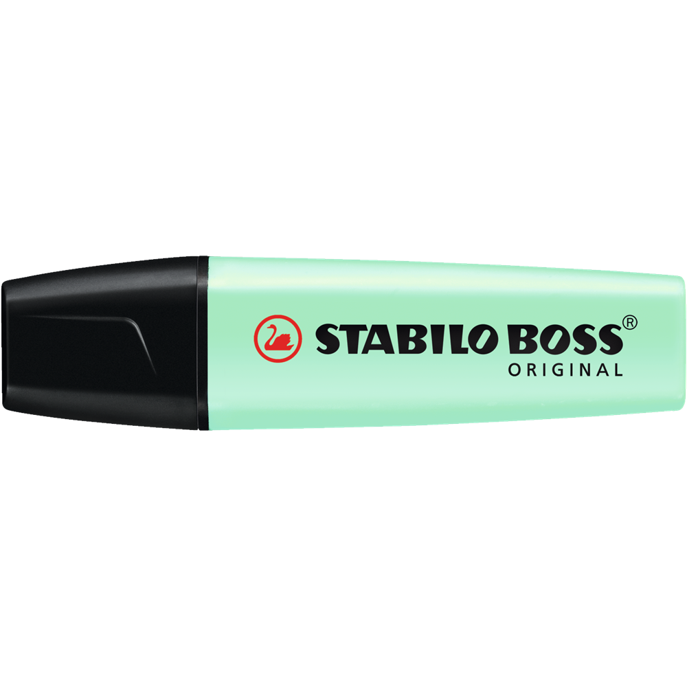 Szövegkiemelő 2-5mm, vágott hegyű, STABILO Boss original Pastel menta