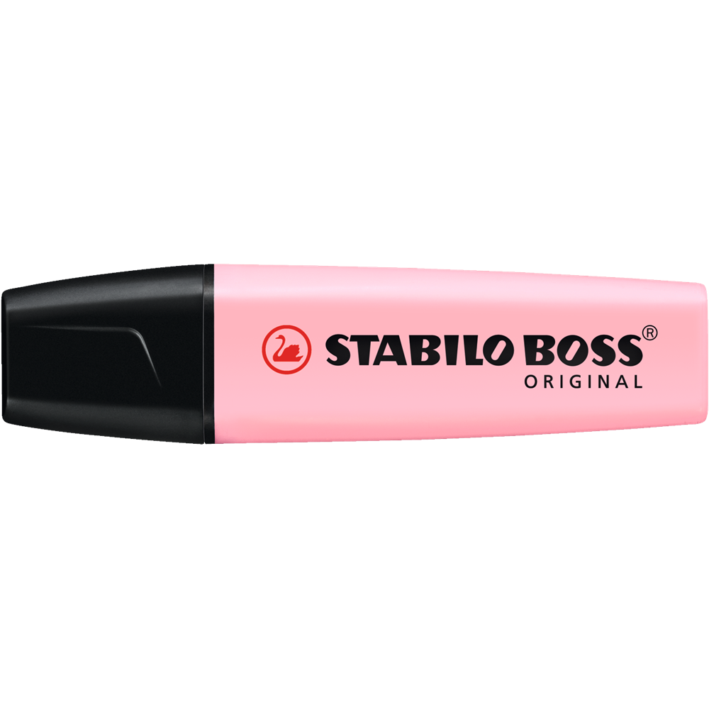 Szövegkiemelő 2-5mm, vágott hegyű, STABILO Boss original Pastel pink