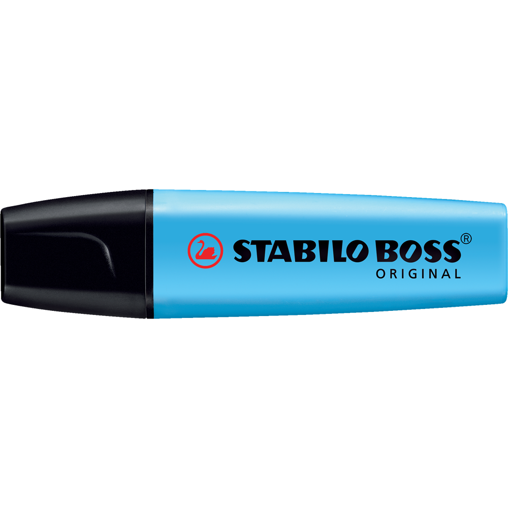 Szövegkiemelő 2-5mm, vágott hegyű, STABILO Boss original kék