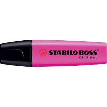 Szövegkiemelő 2-5mm, vágott hegyű, STABILO Boss original pink