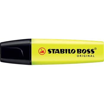 Szövegkiemelő 2-5mm, vágott hegyű, STABILO Boss original sárga