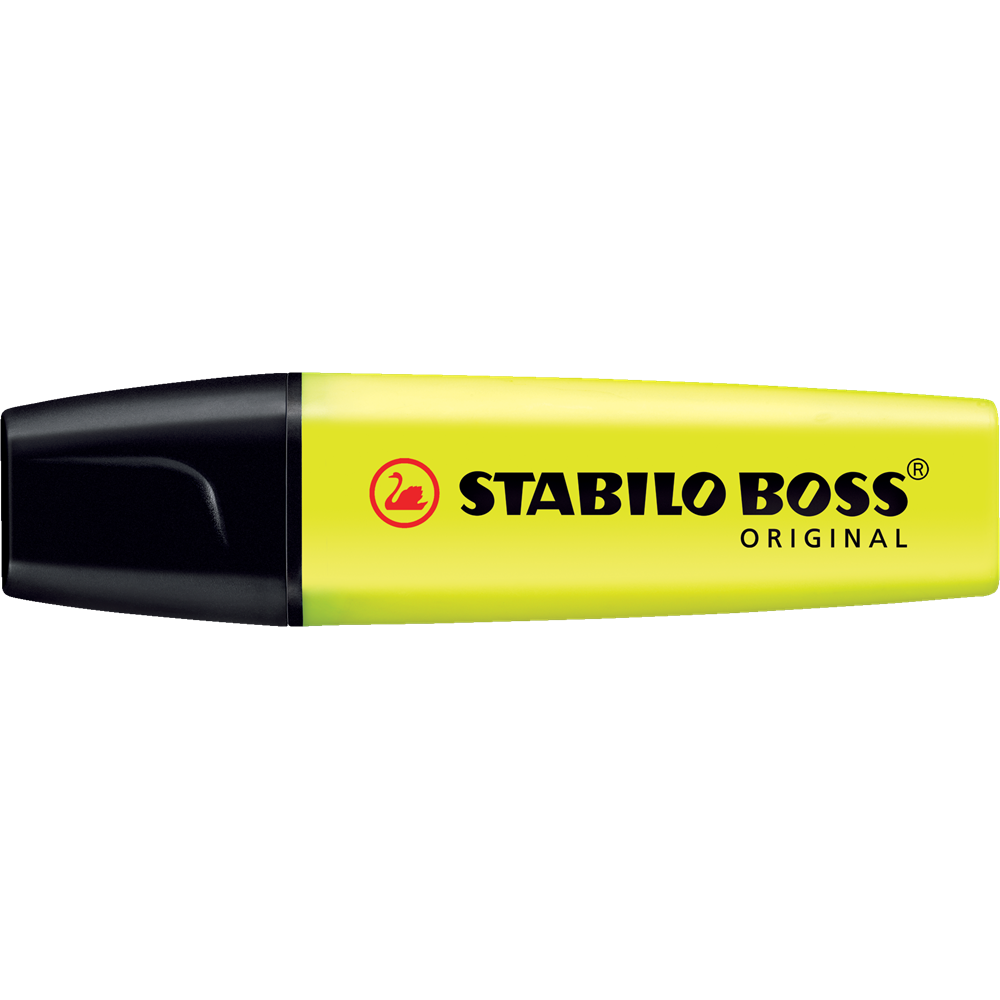 Szövegkiemelő 2-5mm, vágott hegyű, STABILO Boss original sárga