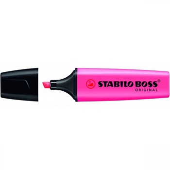 Szövegkiemelő 2-5mm, vágott hegyű, Stabilo Boss 70/56 rózsa