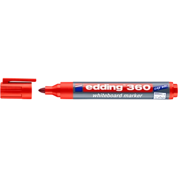 Táblamarker 1,5-3mm, kerek Edding 360 piros 