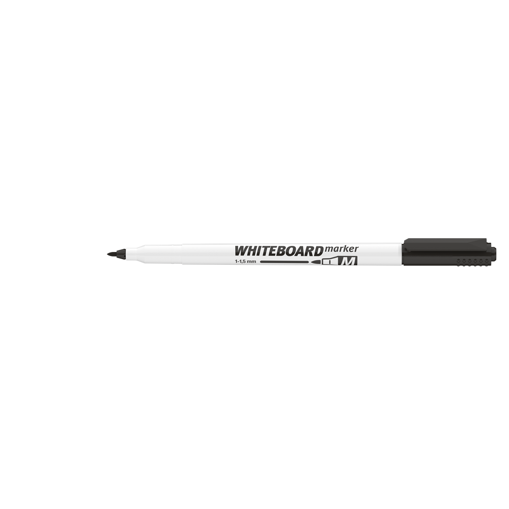 Táblamarker 1-1,5mm, M kerek Ico fekete