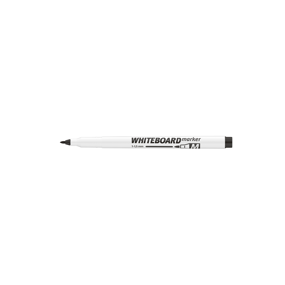 Táblamarker 1-1,5mm, M kerek Ico fekete