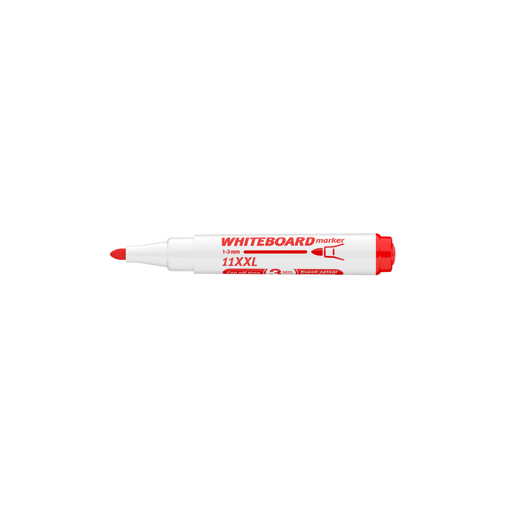 Táblamarker 3mm, kerek Ico 11XXL piros